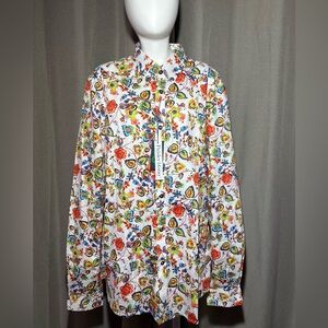 Paisley  Floral Button Down Shirt - Multicolor